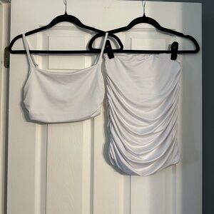 White Women's 2-piece Skirt Set